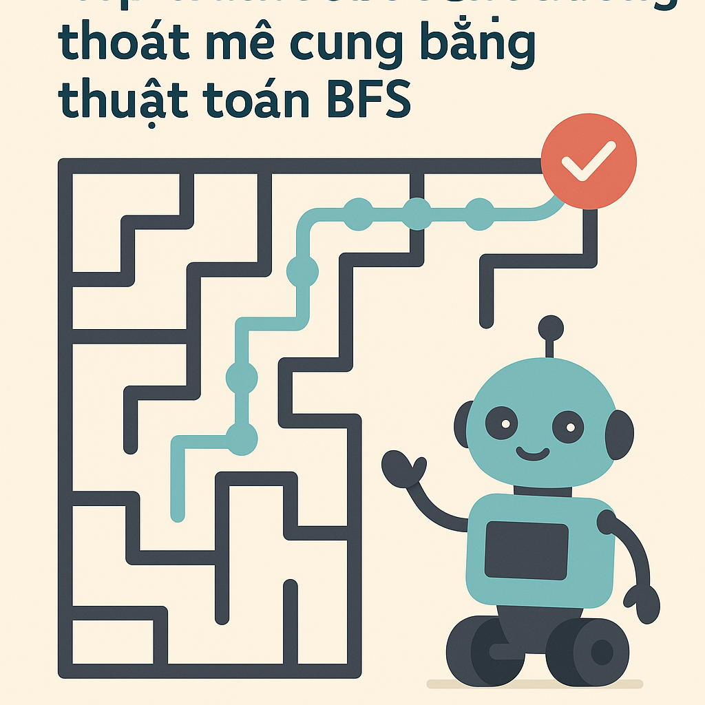 Lập trình robot tìm đường thoát mê cung bằng thuật toán BFS